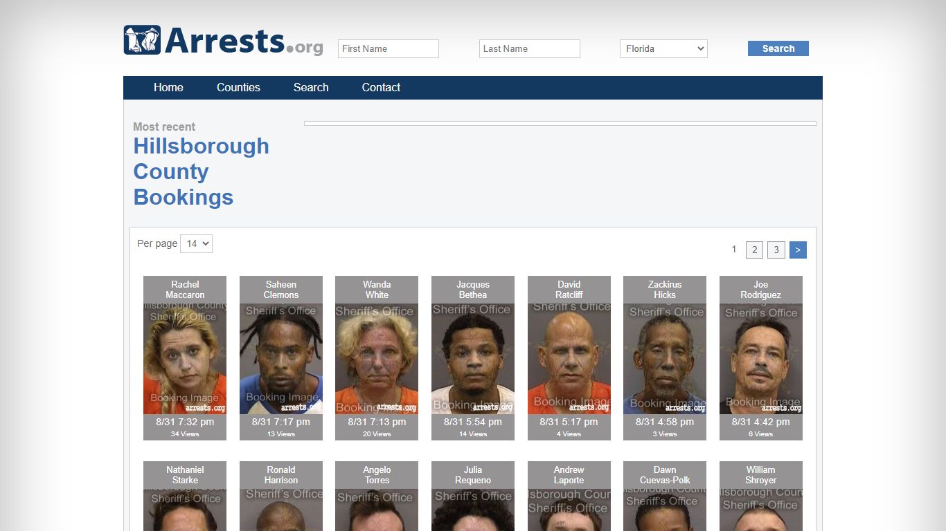 Hillsborough County Arrests and Inmate Search